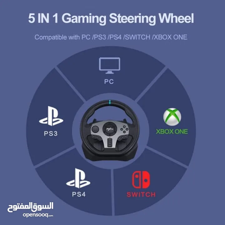 سكان (دركسون) PXN V9 Gaming Racing Wheel (Steering)