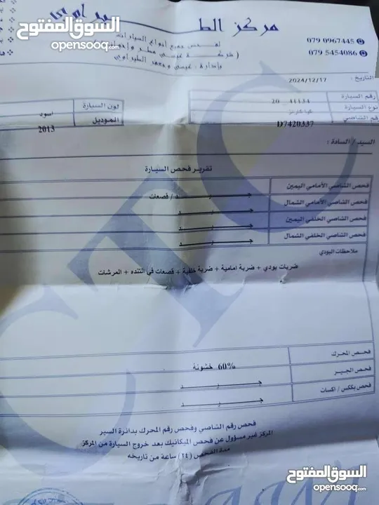 كيا كارينز 2013 فحص كامل