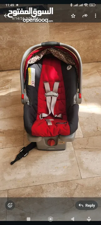عرباي و كرسي سيارة graco
