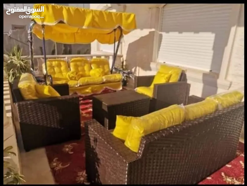 أطقم رتان تتوفر كل الالوان خماسي بسعر 120 سباعي بسعر 170 تتوفر خدمة التوصيل لجميع محافظات