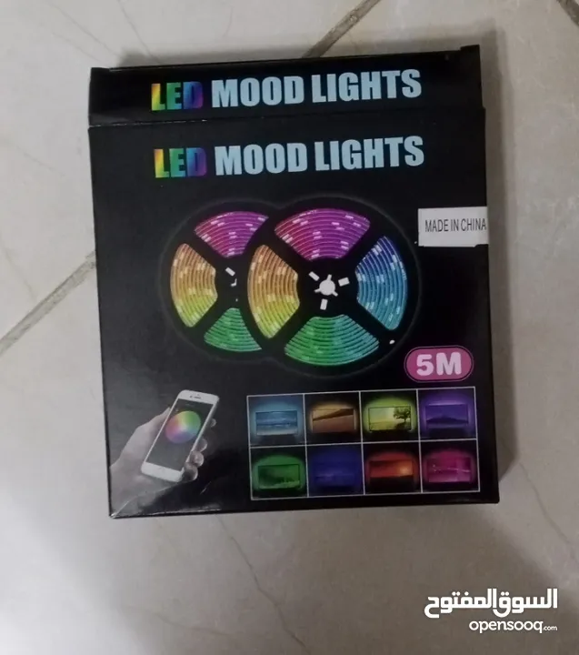 حبل ليد اضائه usb كل الالوان تحكم ريموت و تطبيق على الموبايل RGB LIGHT ضوء زينه ديكور مناسبات اناره