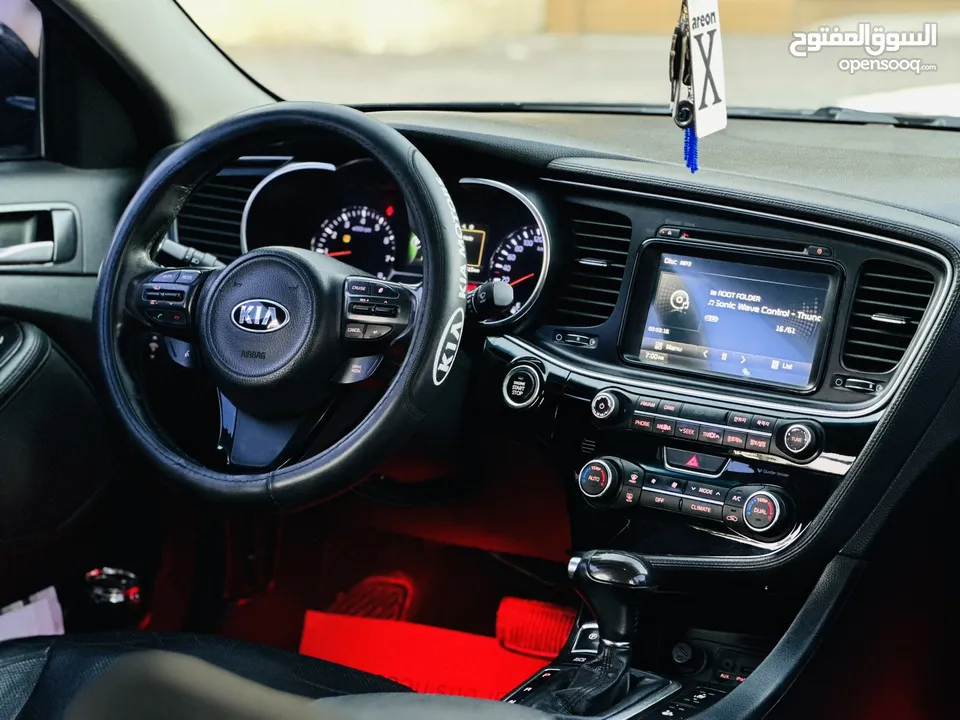 كيا اوبتماااا k5 الفخامة بمعنى الكلمة سيارة تحفة يد ثانية عداد 130 الف بالكراتين الله يبارك لحق حالك