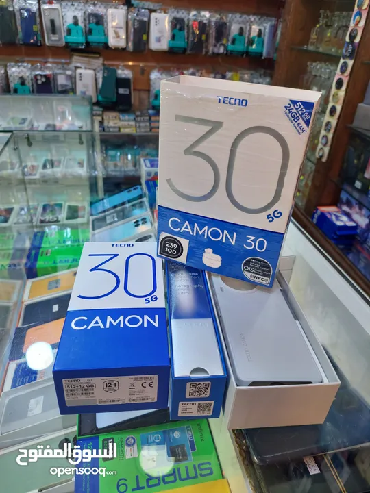 جديد مكفول سنه Kamon 30 5G رام 24  ججيا 512 متوفر توصيل