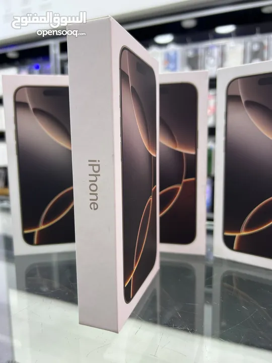 iPhone 16 Pro Max (256 GB) ايفون 16 برو ماكس جديد مسكر بالكرتونة وارد الشرق الاوسط