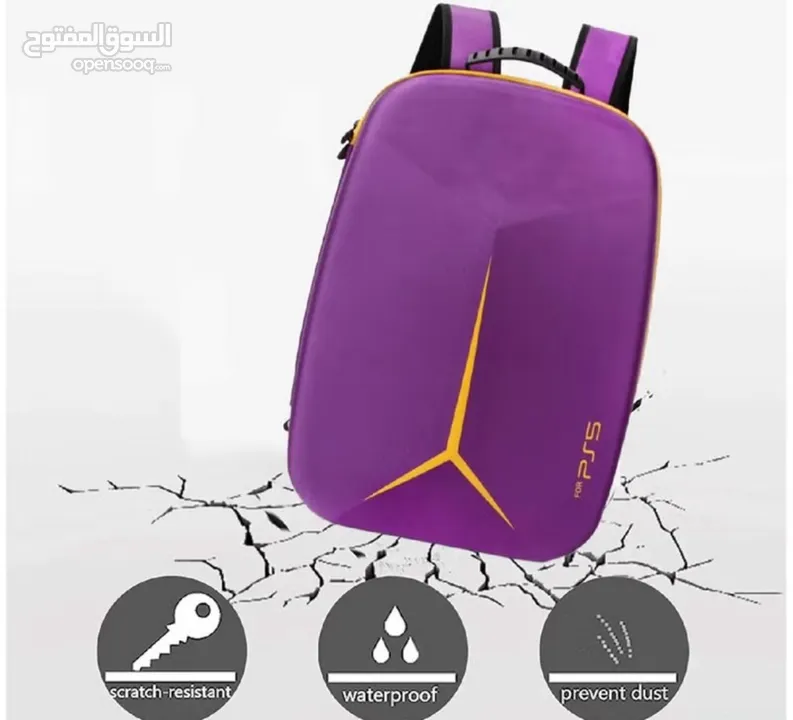 حقيبة تخزين واقية لجهاز البلايستيشن PS5 - PS5 Slim  مع ذراعين كتف PS5 Carrying Travel Storage Bag