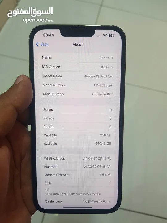 ipho e 13promax 256gb good codition 10/10