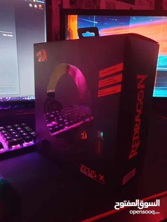 Redragon Zeus X Wireless (H510) سماعة ريدراجون زيوس اكس وايرلس