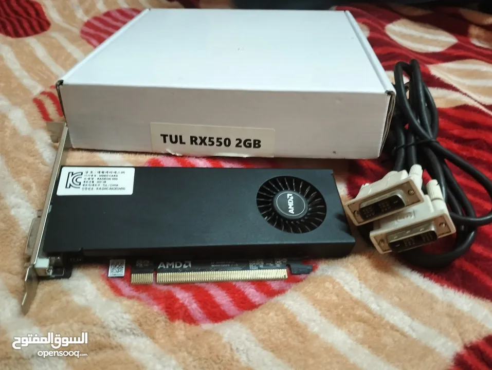 كارت شاشه RX 550 2GB زيرووو + الواصله