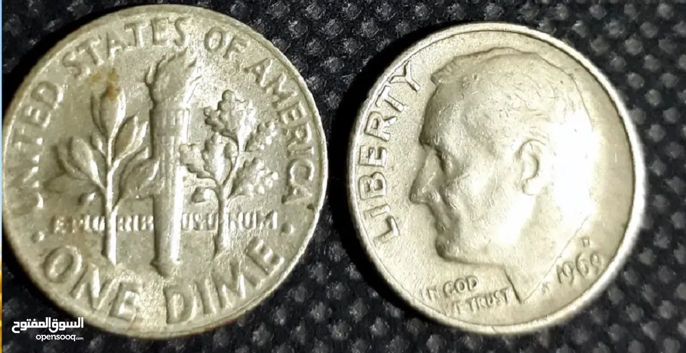 100دينار=سعر قطعتين  نادرتين 1969 و=1967ميلادي ماقبل57سنه المهتم اكتب لنا رقم هاتفك ونتصل معك