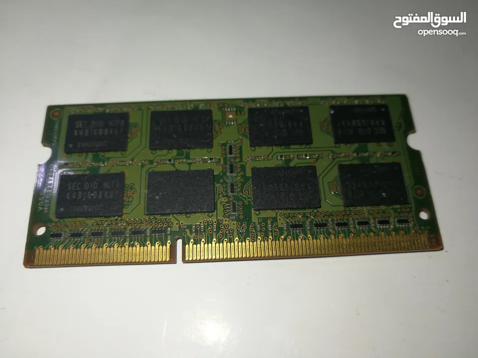 حبيتين رام لابتوب Ram DDR3 1600MHz للبيع (2GB+2GB)