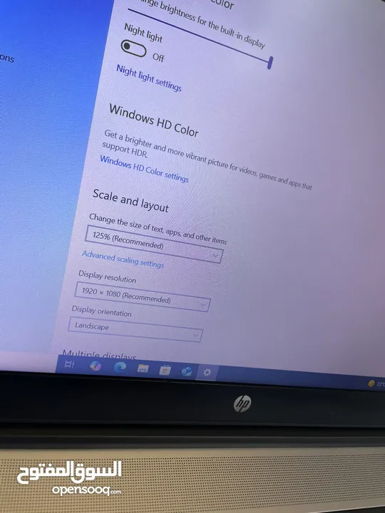 لابتوب HP فكك كراتين بحالة لجديد و الصور لواقع الجهاز بسعر 155