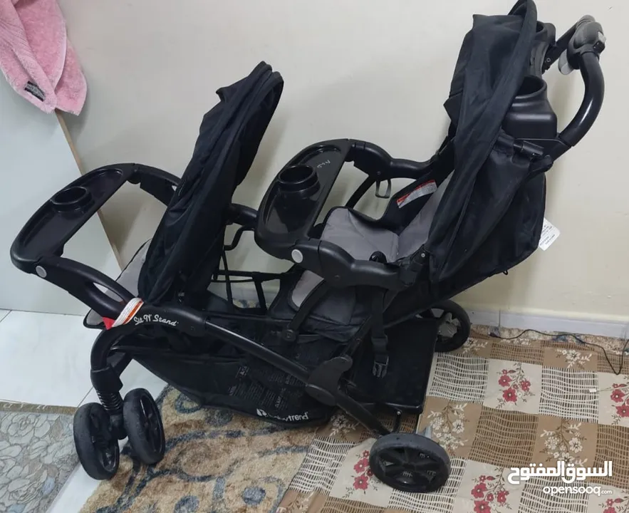 baby trend sit N stand double stroller