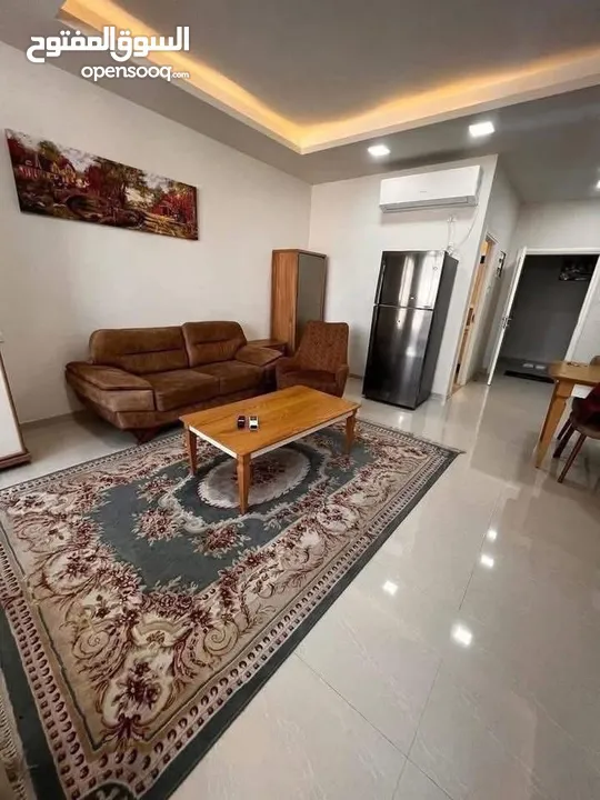 استوديو مفروش للايجار قرب المناره ودوار الساعه