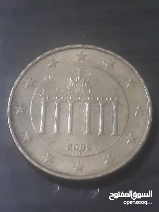 عملة 10 سنت يورو الالمانية الغالية 2002 D