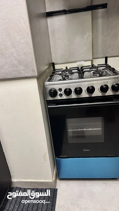 Midea 50×55Cm Freestanding Cooker, Full Gas Cooking Range With 4 Burners, for sale