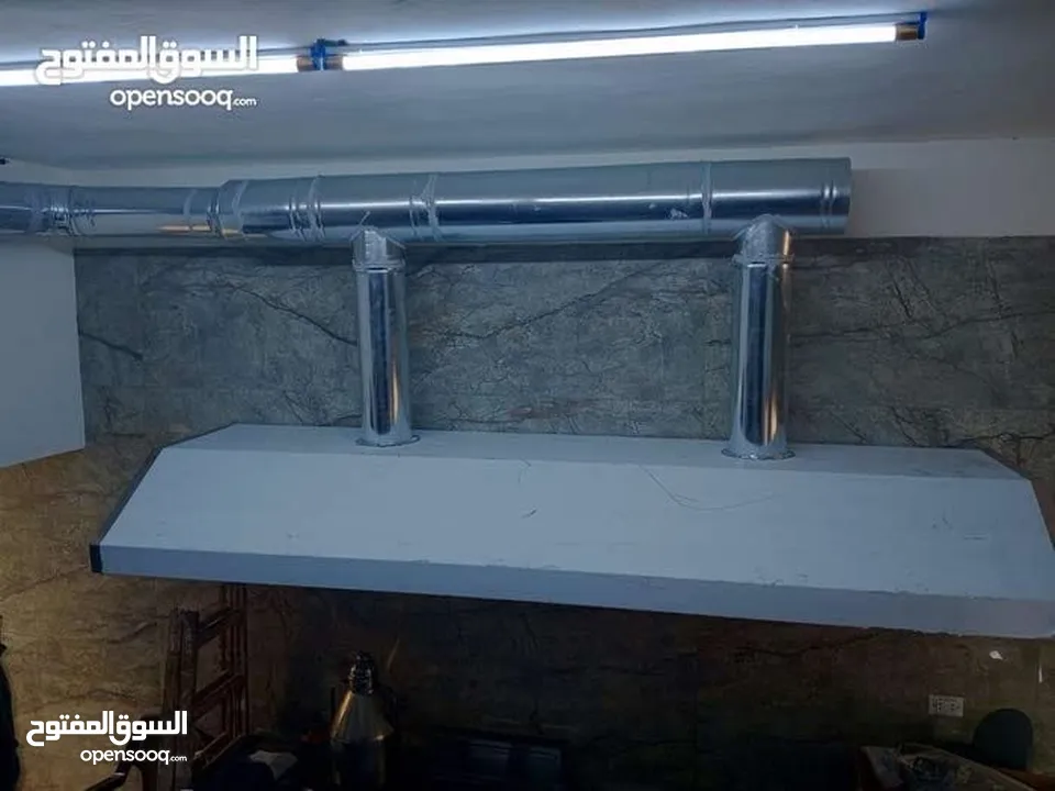 دكت ، هودات ، مداخن ، مطاعم ، جميع اعمال الستانلس طبي وغذائي ، رفوف وطاولات ستانلس طبي و غذائي .