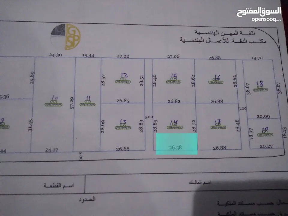 أرض للبيع منطقه غنيمه (شارع اربعين)قريبه على بحر