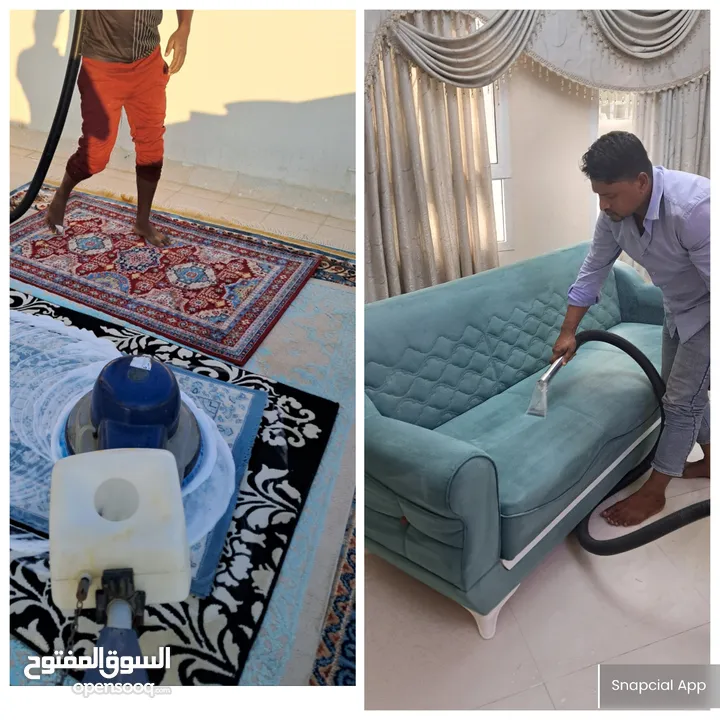 carpet / sofa /house deep cleaning services.( sofa shempooing carpet shempooing clean. 3 omr)