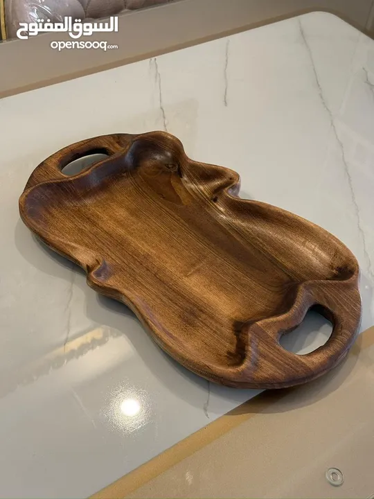 wooden tray(platter) home accessories with walnut wood