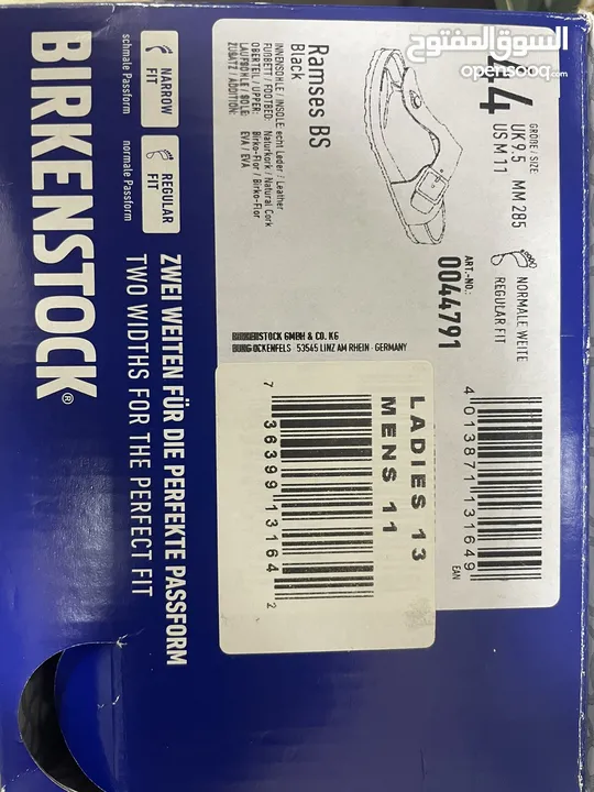 للبيع نعال BIRKENSTOCK مقاس 44 جديد