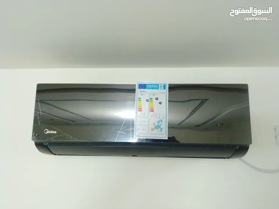 مكيف ميديا 1 طن اعلى فئه فل انفيرتير شبه جديد