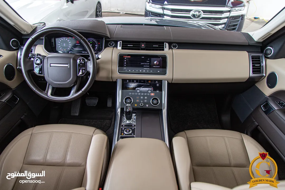 Range Rover Sport 2021 Hse Plug in hybrid  Black edition    السيارة وارد المانيا