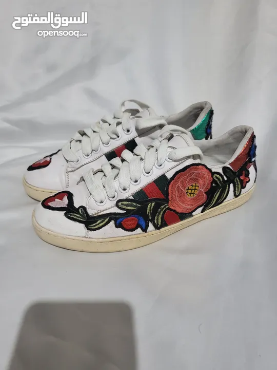 Gucci ace floral leather sneakers(ORIGINAL) 38
