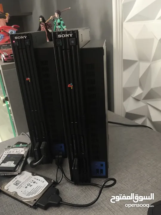جهازين ps2 واحد مهكر والثاني محتاج العاب الجهازين مع بعض 250 شيكل وسعر الجهاز الواحد 150شيكل