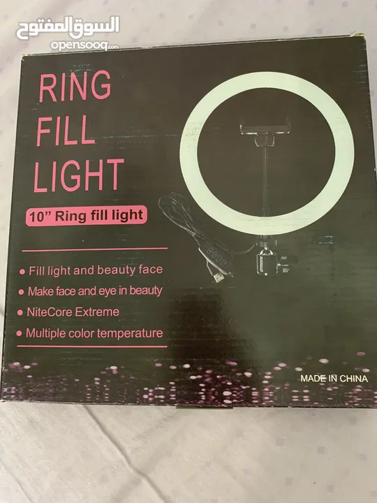 رينج لايت ring light للتصوير الاحترافى مع حامل موبايل