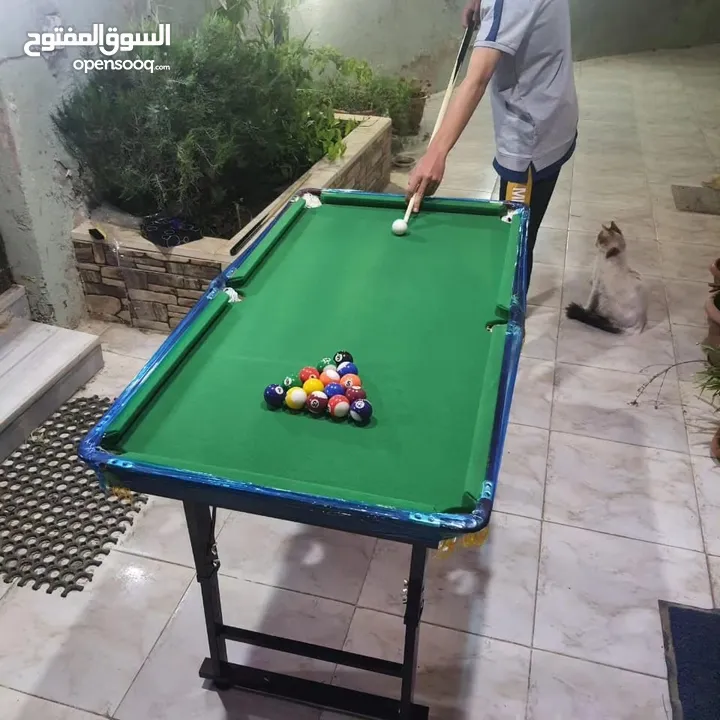 بلياردو بقواعد معدنية حجم 4قدم بطول 120سم وعرض 60سم