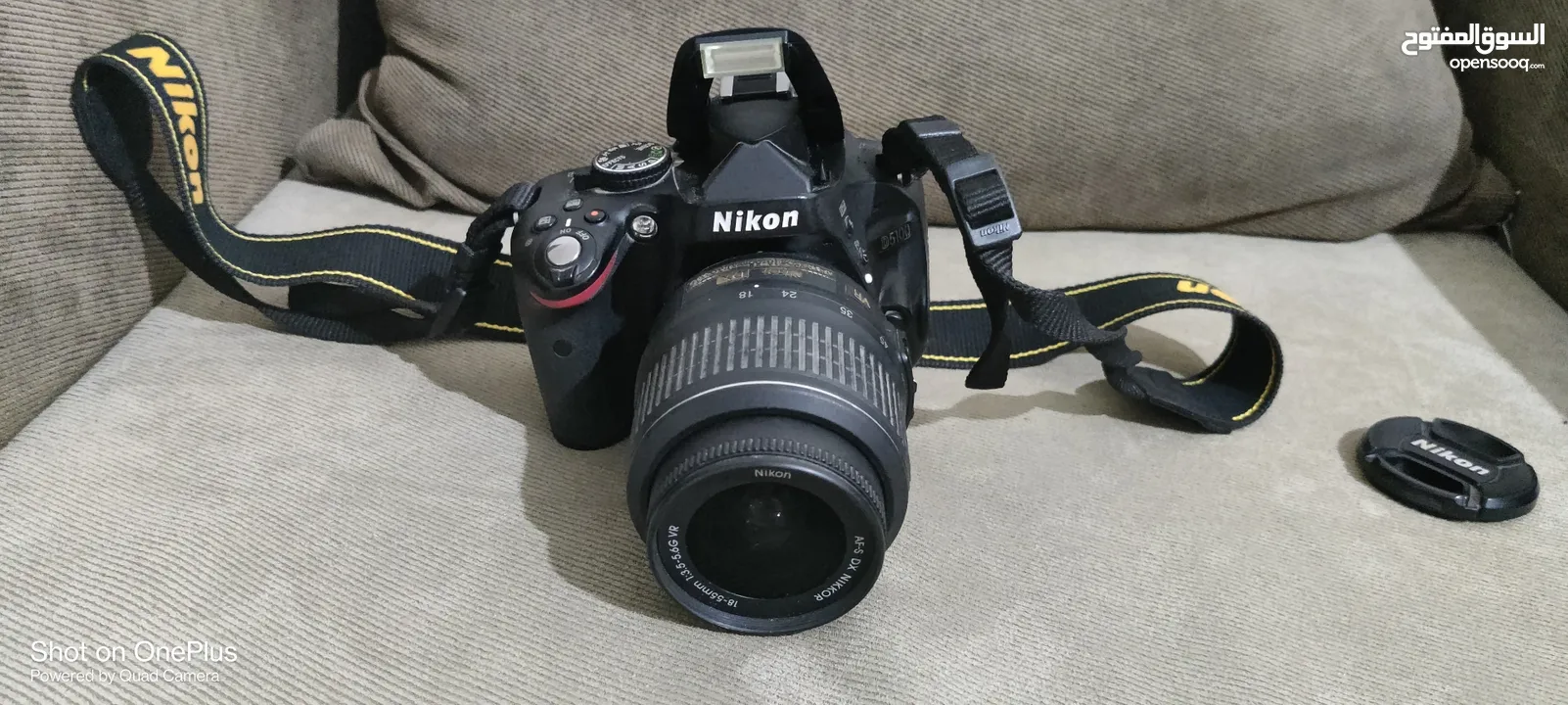 كاميرا نيكون D5100 بحالة الوكالة