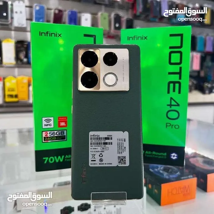 رام 24 مستعمل اخو الجديد Not 40 pro جيجا 256 أغراضة والكرتونه الأصلية كفالة الشركة متوفر توصيل