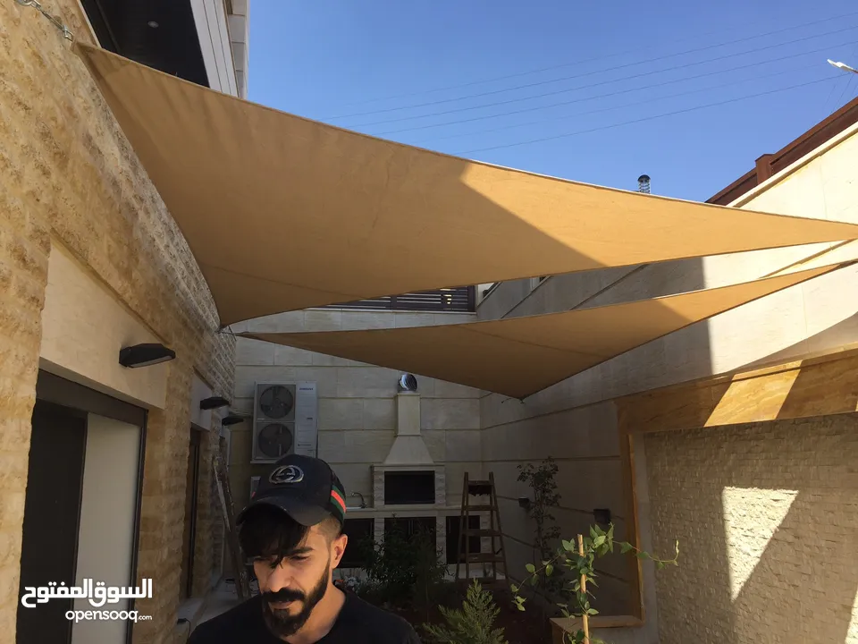 اشرعة _ مظلات _ شوادر _ شماسي _ حدادة عامة _ مضلات مقاولات عامه