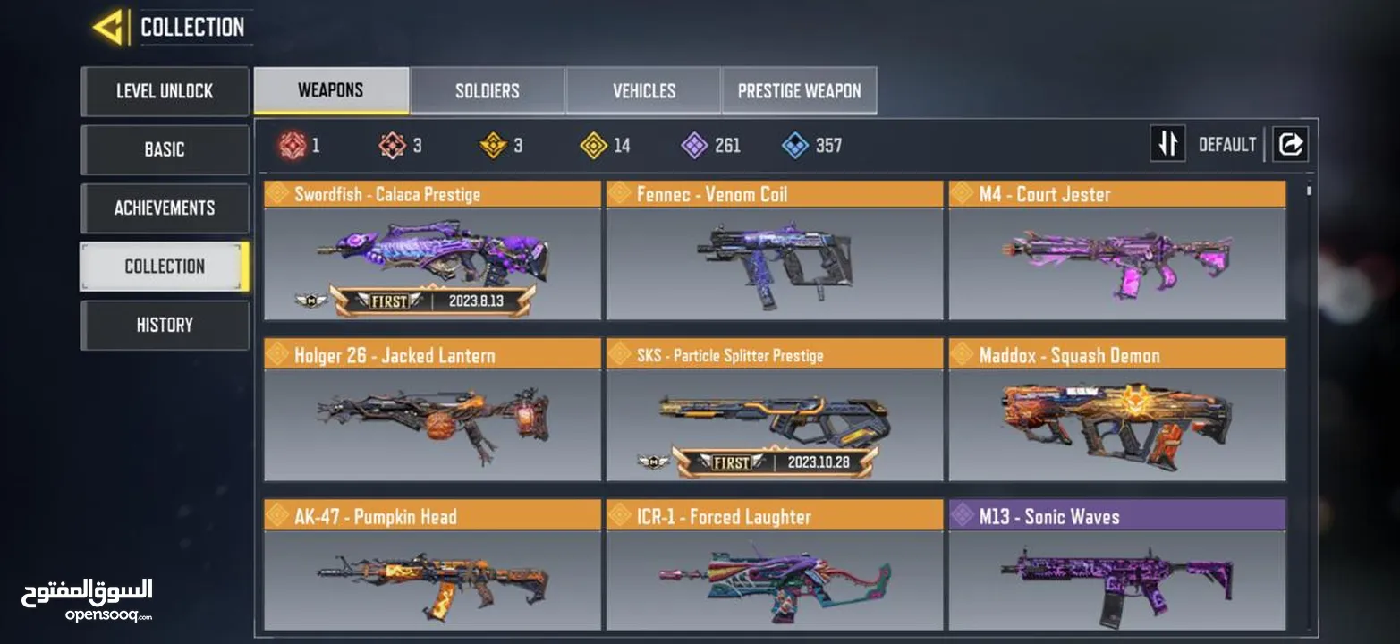 3 Mythics + 14 Legendaries 5K AED Invested Legendary Rank Achieved (Secure Negotiable)