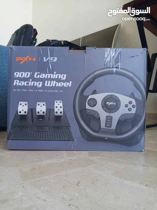 للبيع ستيرينج مع جير وبدالات  لألعاب السيارات والسباقات Racing Wheel