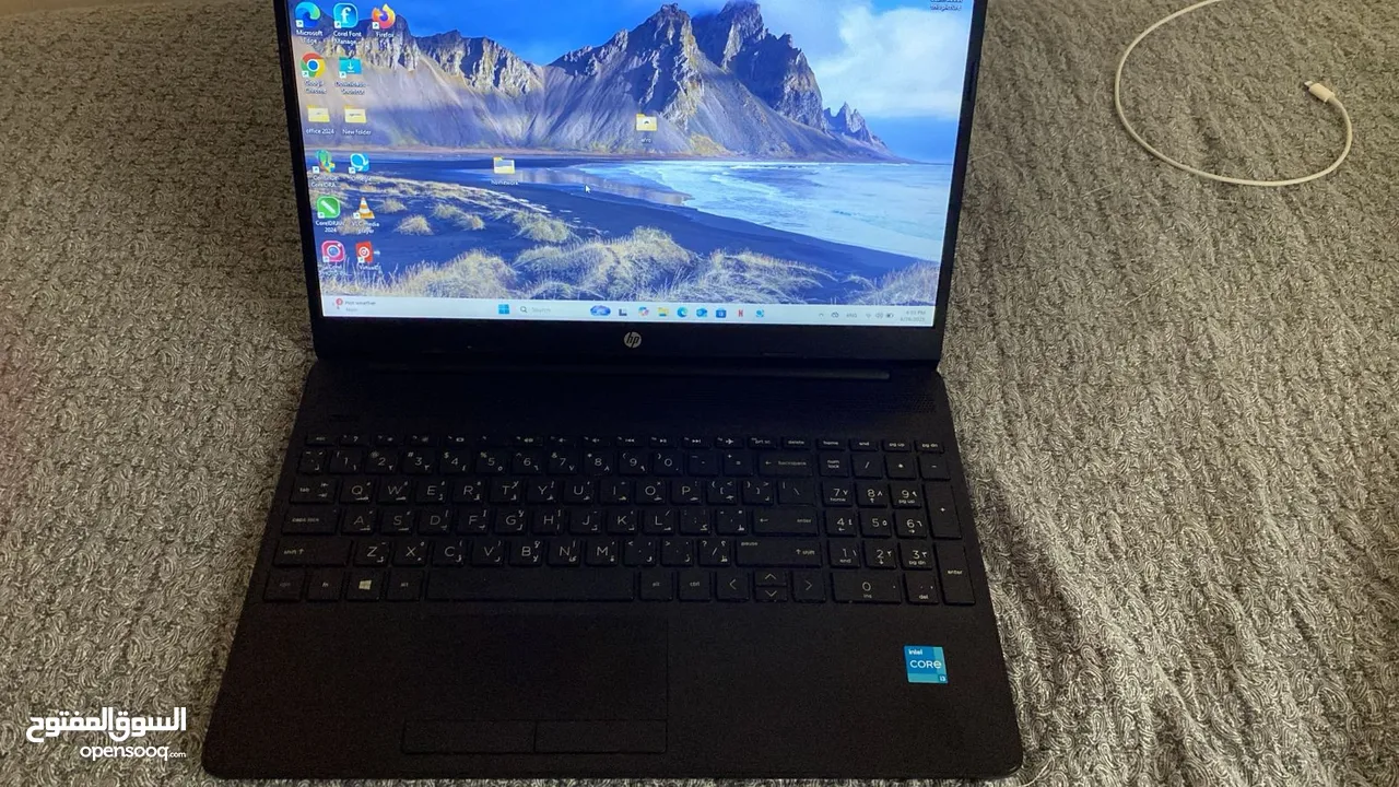 لابتوب مع كفالتو hp ل استعمال مكتبي سعرو الاصلي 340 دينار سعر حرق حبه نظيفه
