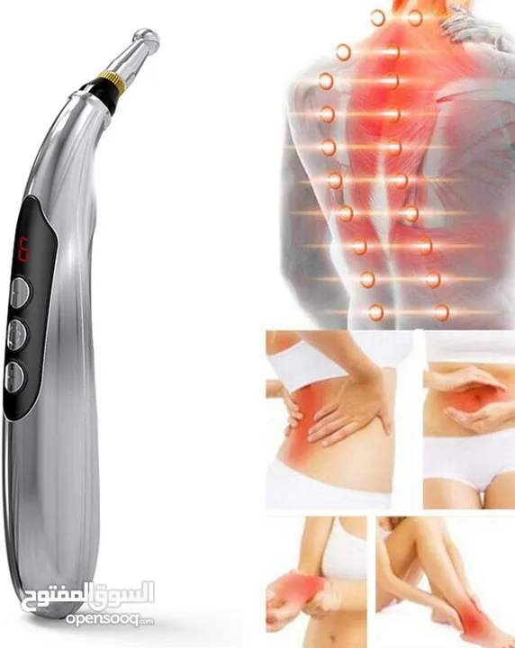 تحفيز الاعصاب نبضات كهربائي ملحقات طبية 5 في 1 قلم الوخز بالإبر الطب الصيني جهاز تحفيز الاعصاب ، قلم