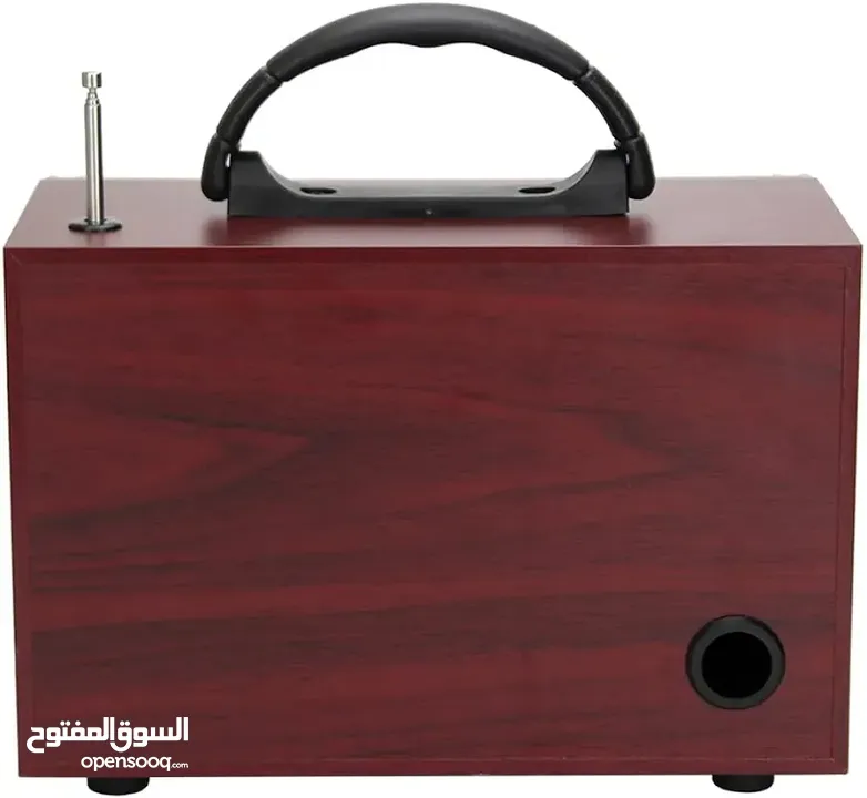 راديو مع مكبر صوت كلاسيكي  يعمل بالبلوتوث يدعم الفلاش