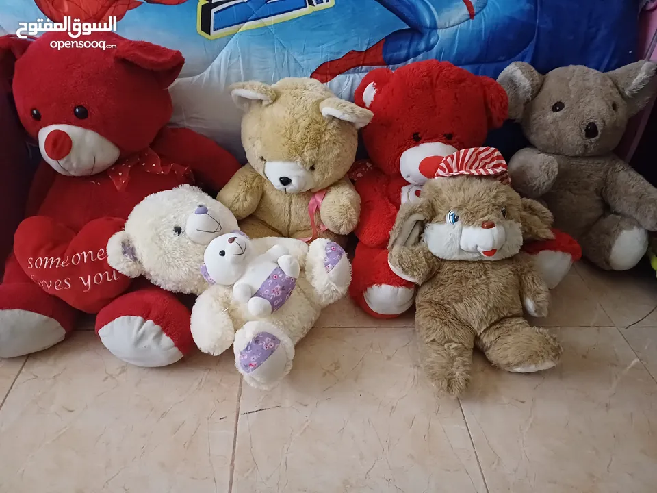 للبيع دباديب حجم وسط وكبير وارد الامارات  بسكليت اطفال من عمر سنة ل سنتين  سكوتر اطفال لعمر 4 سنوات