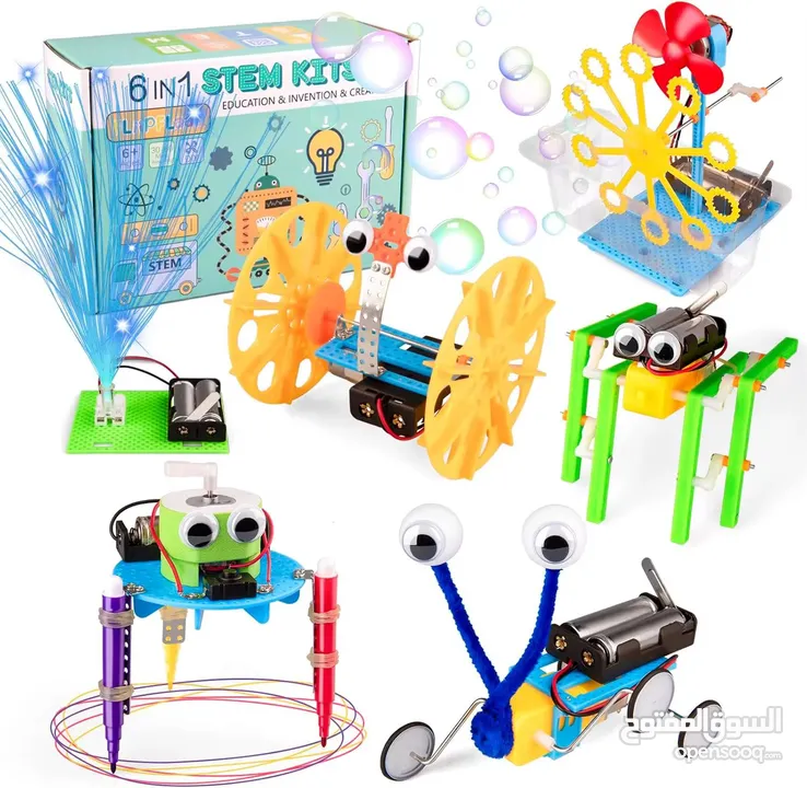 6-in-1 STEM Robotics Science Kit for Kids!