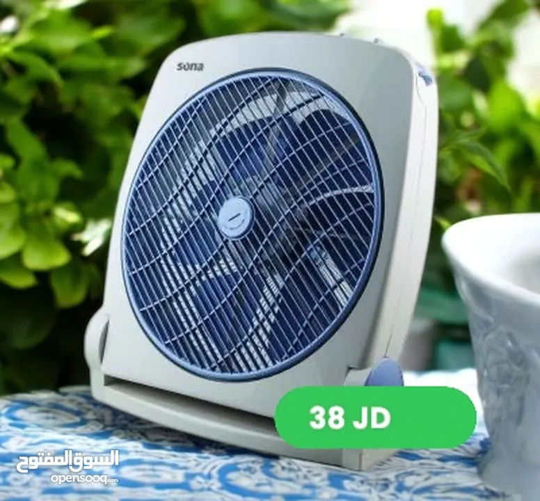 مروحة سونا - مراوح سونا 16 و 18 انش ستاند و جداري