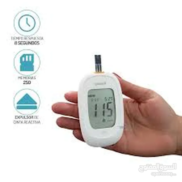 جهاز فحص قياس نسبه السكر في الدم الناطق بالعربي FINAL CHEK جهاز فحص سكري السكري blood glucose meter