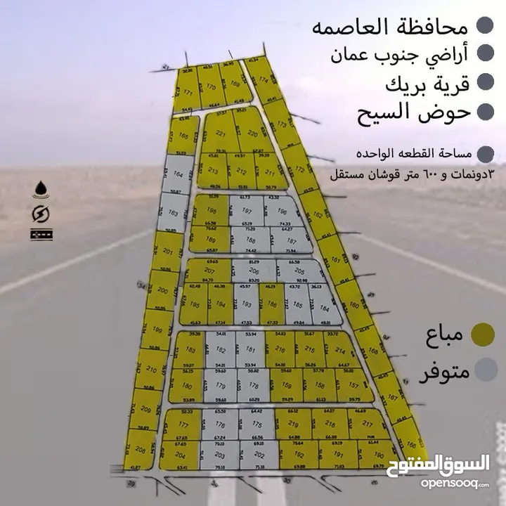 قرية بريك أراضي جنوب عمان ضبعه