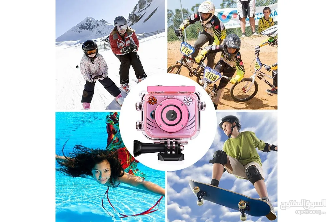 Kogan Kids Action Camera (Pink or blue )  كاميرا مغامرات للاطفال رياضيه