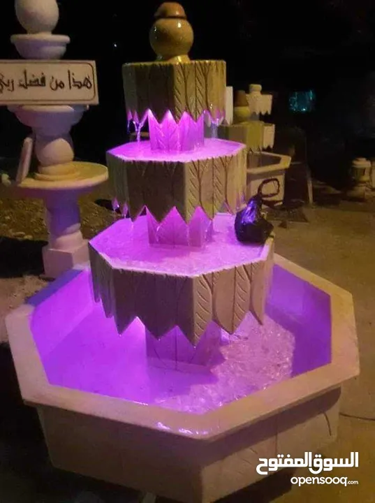 نوافير وشلالات وباربيكو وجميع انواع ديكورات الحجر الطبيعي  العنوان الزرقاء الجديده