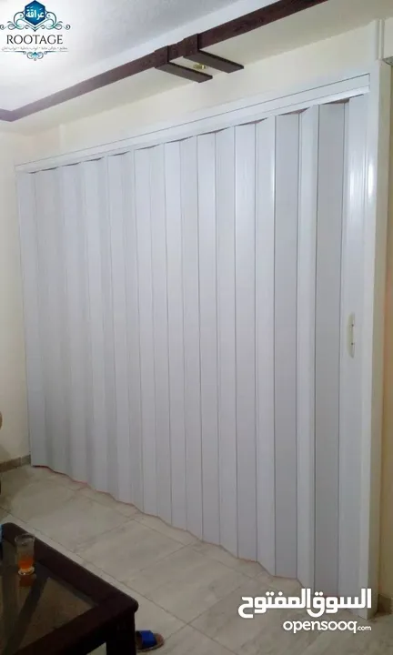 ابواب اوكورديون جديد وعرض خاص  من مطابخ فجر الامل للامنيوم
