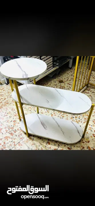 طقم طاولات ديكور فاخرة (عدد 2)