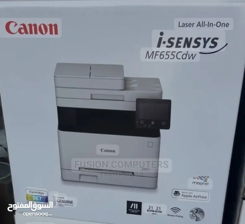 طابعة كانون آي سينسس  4 في 1 لاسكلي وفيدر Canon I-SENSYS-MF655 CDW  All- IN - ONE PRINTER