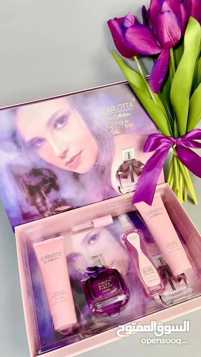 بكجات عطور نوعية #CARLOTTA الأصلي  بكج 5 قطع   عطر 100مل  مرطب جسم (Body Lotio