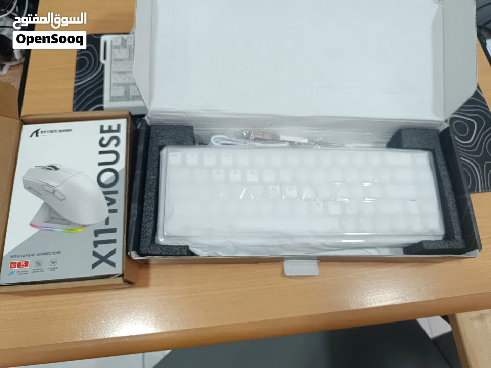 عرض خاص لو بتاخذ الاثنين mouse attack shark x11+ AK680MAX magnetic keyboard